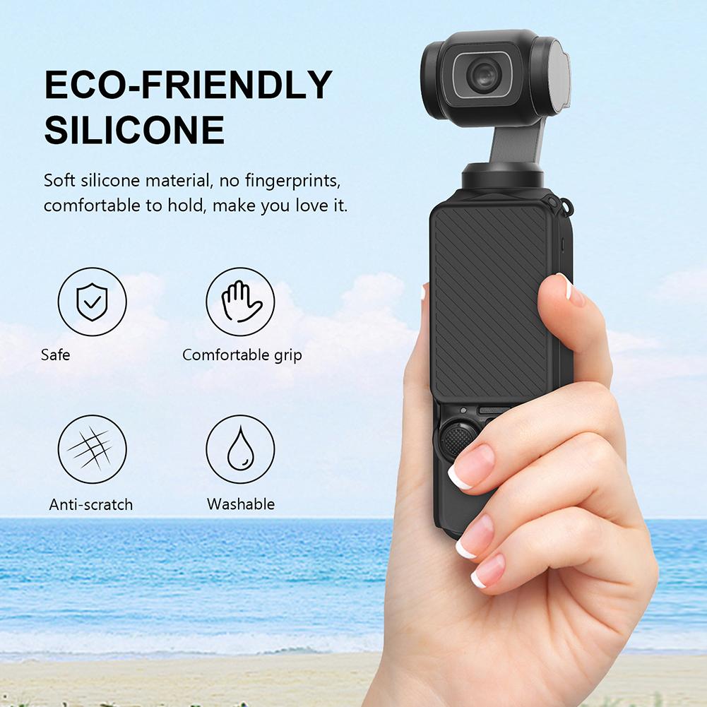 Pro DJI Osmo Pocket 4 Ochranné pouzdro Kryt těla Kryt obrazovky Proti pádu Silikonový Speciální ochranný kryt