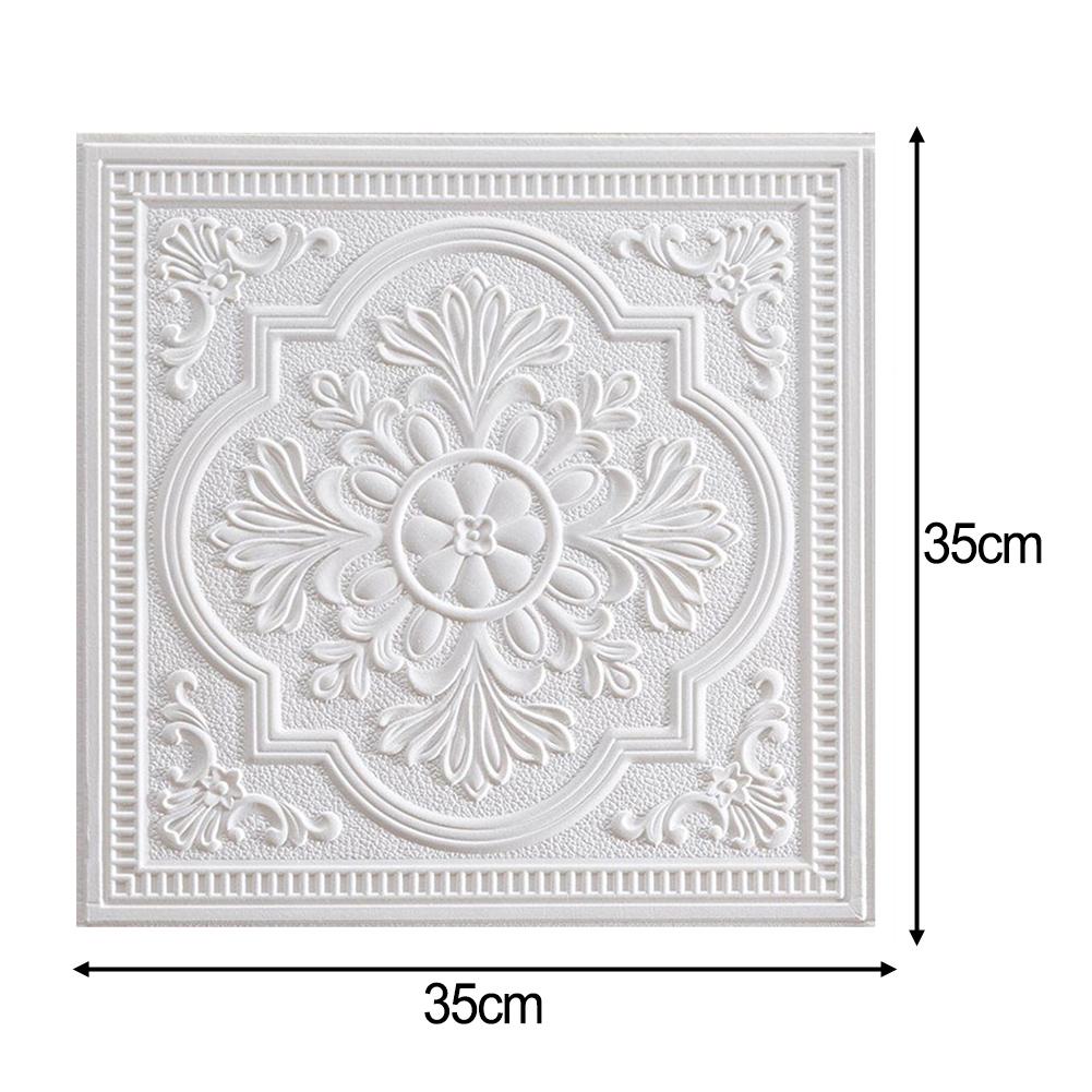 1PC 3D Tile Stone Brick Wall Sticker Soft Foam Panels