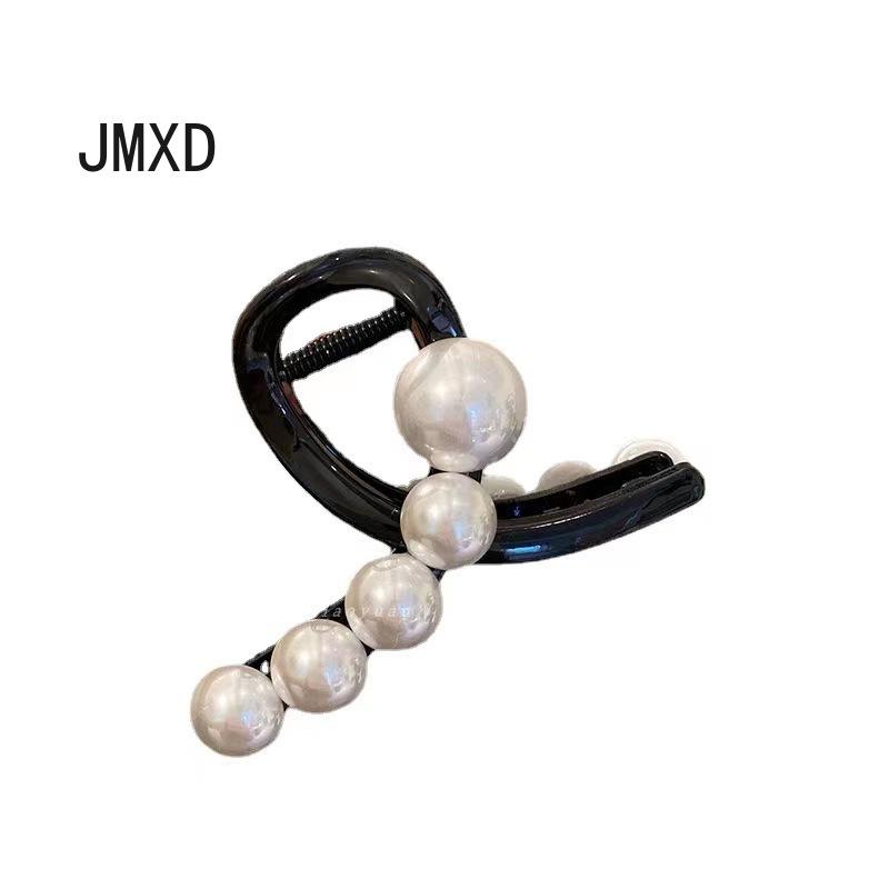

JMXD акриловая заколка для волос с жемчугом, женская заколка в виде акулы, головные уборы с полузавязками, заколка для волос, средняя заколка для волос, заколка для волос