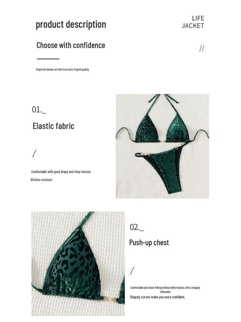 2025 European & American Split Bikini Swimsuit: Tie-Up Sexy Print Beachwear for Women