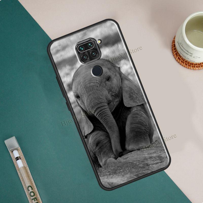 Baby Elephant Moon Phone Case For Xiaomi Redmi Note 11 10 8 9 Pro 8T 9S 10S Coque For Redmi 10 9 9C 9A 9T