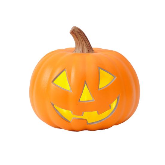 LED Pumpkin Lantern Battery-Powered Warm Light Halloween Lantern Energy-saving Indoor Outdoor Pumpkin Decor