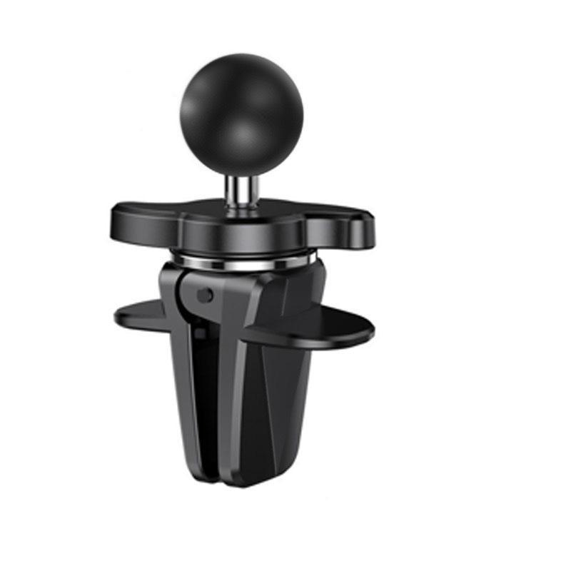 Universal Car Mount: Vent Clip, Dashboard Suction Cup, 17mm Ball Head Navigation Bracket
