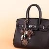 3D Trendy Designer PU Leather Rocking Horse Keychain Pony Horse Pendant Decoration For Ladies Bag Keyring Charm Accessories