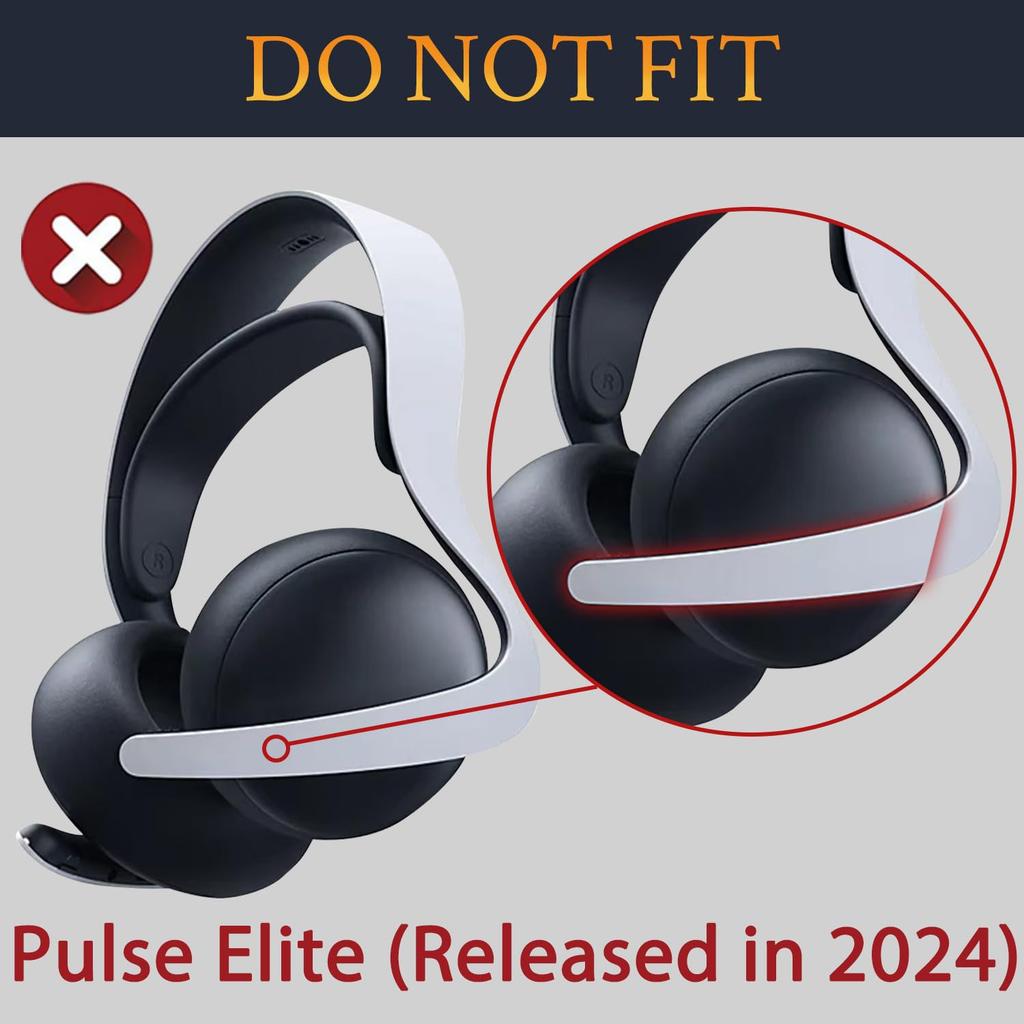 SOULWIT Kühlendes Gel Ohrpolster, Ohrpolster, Ersatzpolster für Sony PULSE 3D PlayStation 5 (PS5) Kabelloses Headset, Kühlend, Schaumstoff mit hoher Dichte, Schwarz