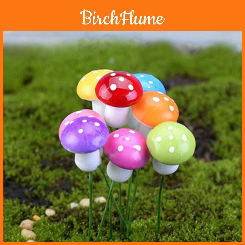 Multi-colored Foam Mushrooms Miniatures For Stunning Diy Landscape Decoration