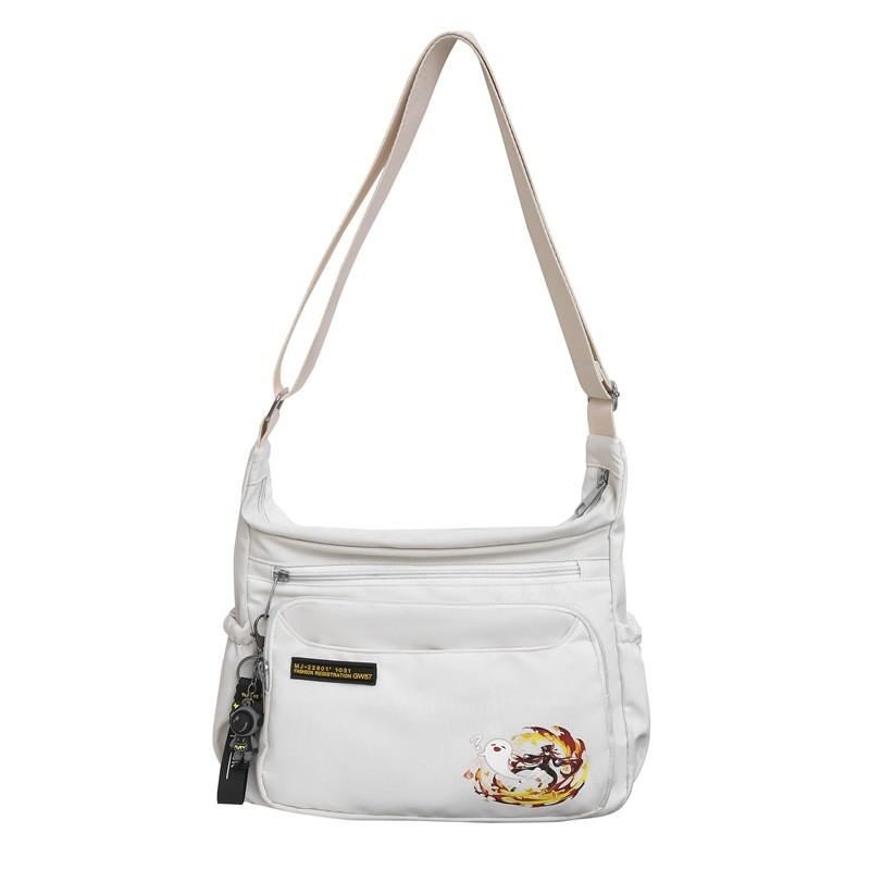 Fashionable Casual Shoulder Bag For Couples In Black White And Blue Colors