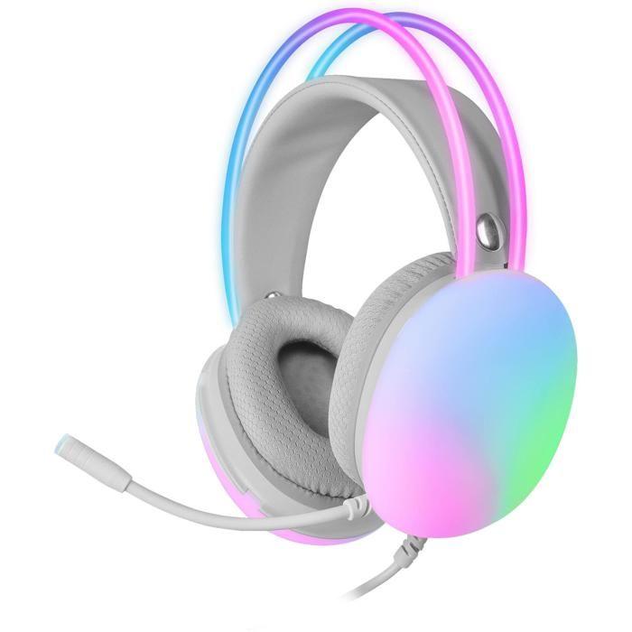 Casque - Mars Gaming - MH-GLOW - RGB 360 - Ultra-BASS 3D - Antibruit