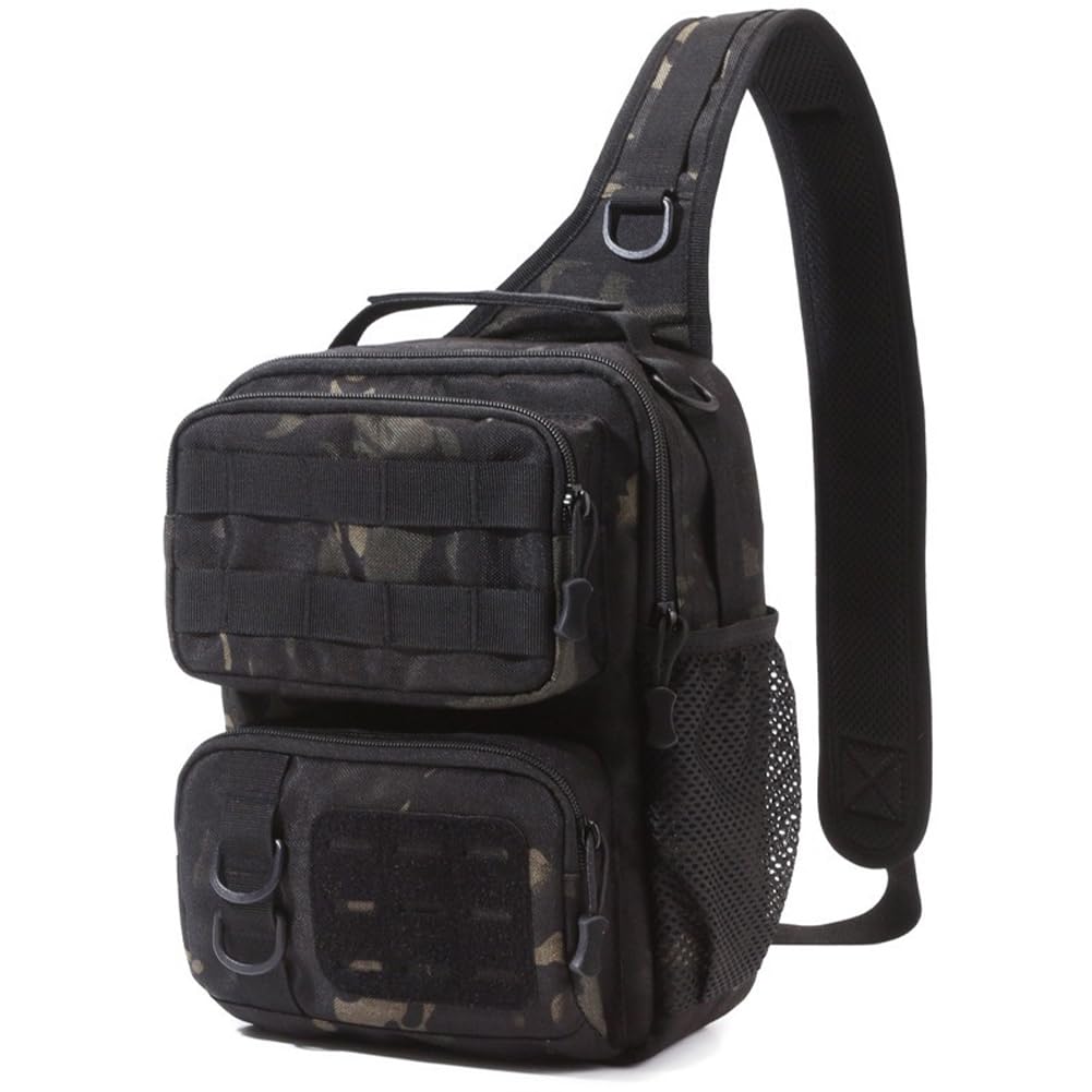 

FUPUTWO Tactical Crossbody Military Shoulder Large Waterproof Bag, Bag, Capacity, (Camouflage A)