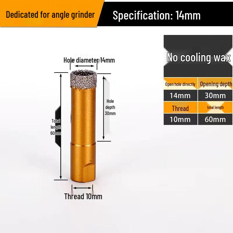 Dual-Purpose Angle Grinder Drill Bit for Porcelain, Granite, and Vitrified Tiles