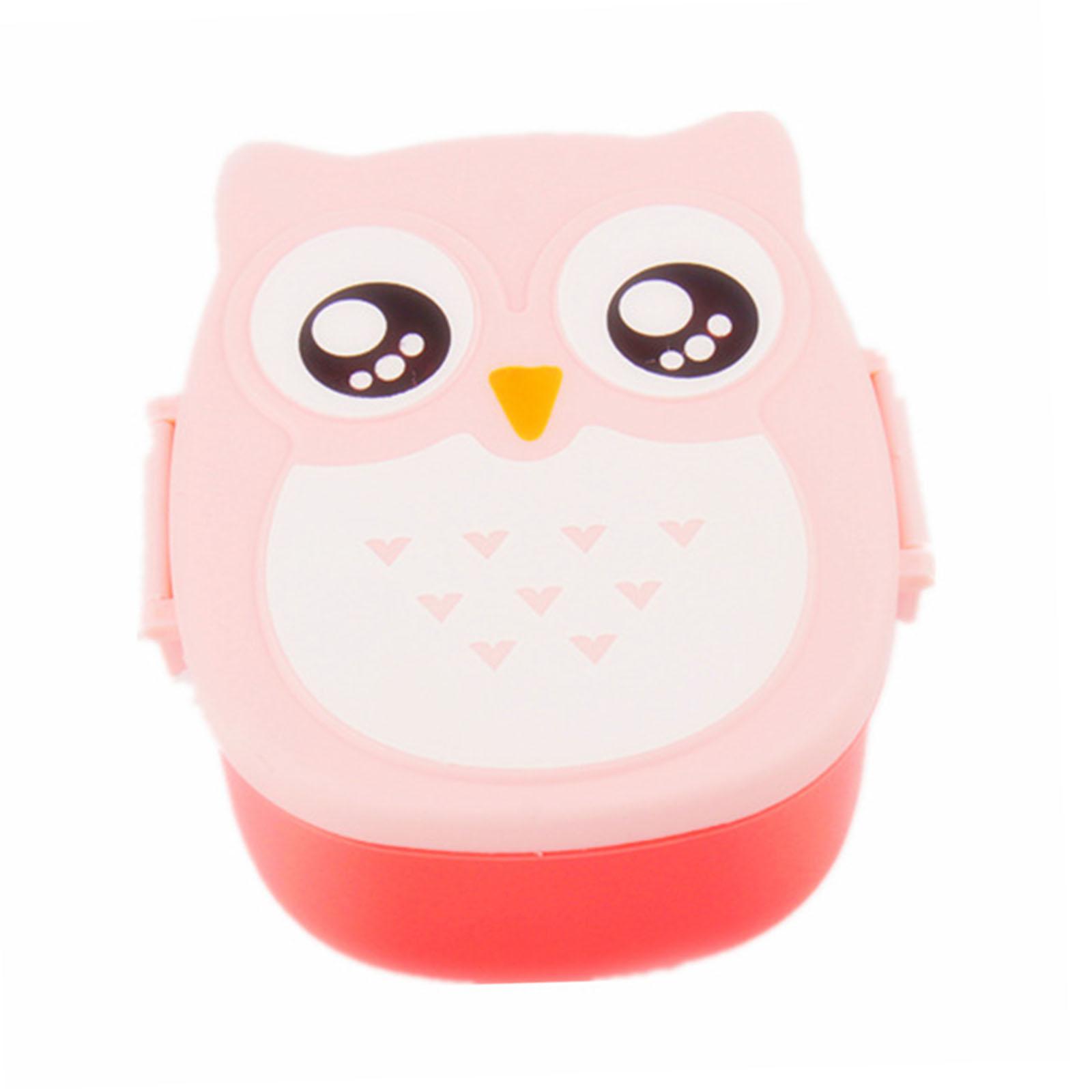 

Owl Meal Container Trendy for Snacks Fruits Divided Bento Box Freshness Preservation Box for Hiking Office Picnic Camping Worker