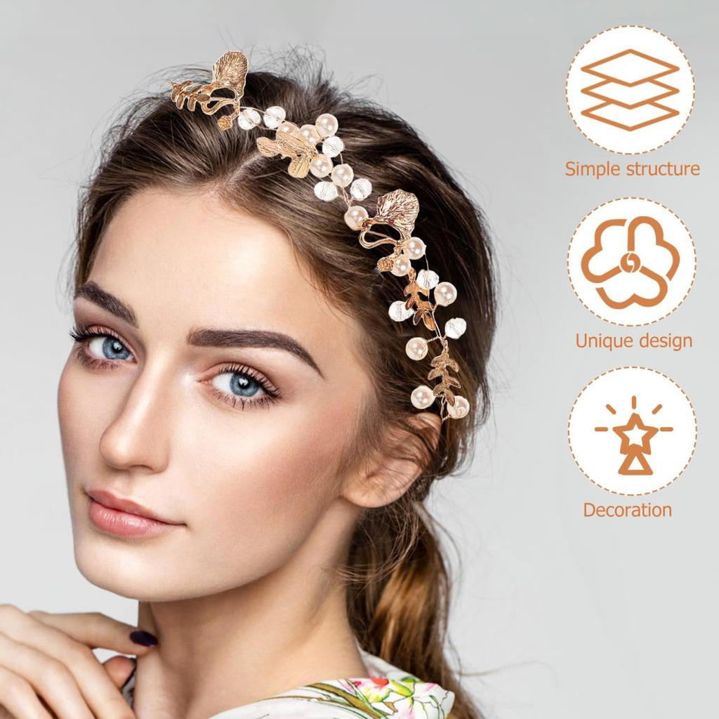 Starfish Headpiece - Wedding Hair Accessory with Pearls for Brides, Nautical Alloy Hair Decor for Women