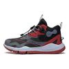 Li Ning Shock Absorption Rebound Mid-Top Outdoor Functional Shoes Kids Shoes Black Gray YKES010-3
