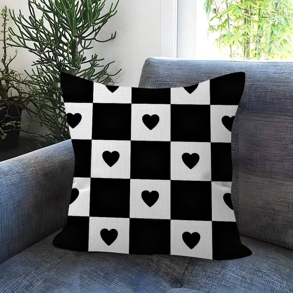Black And White Abstract Pillow Cushion Cover Pillowcase Living Room Sofa Home Decor