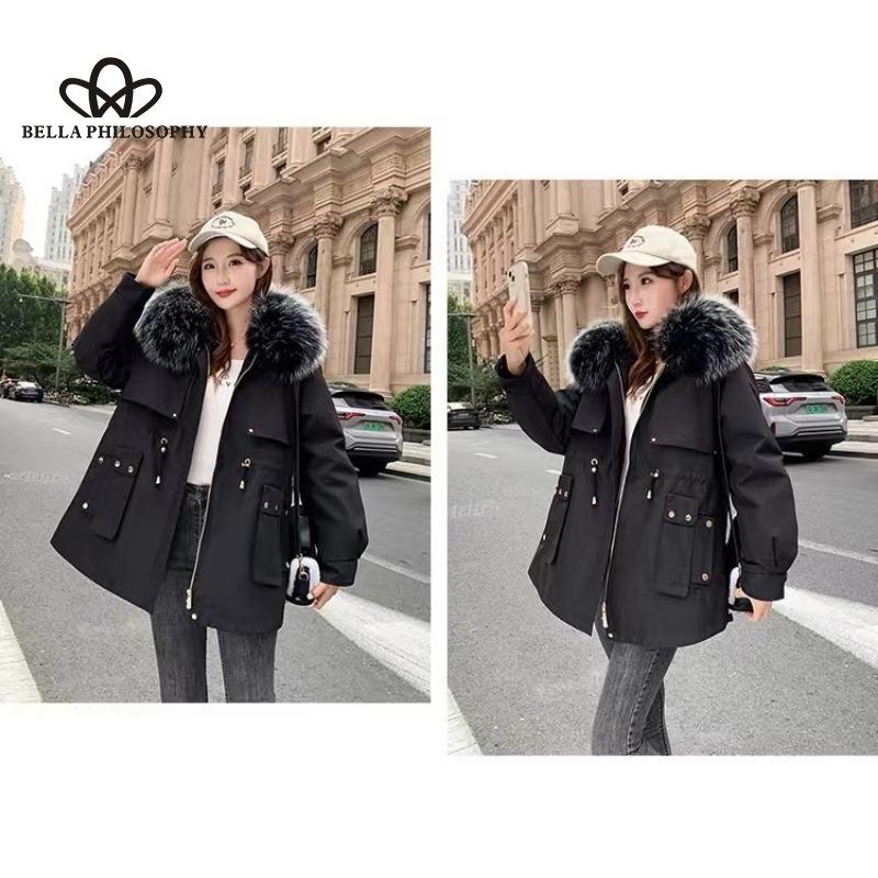 Новое зимнее модное повседневное теплое однотонное пальто — фото 9