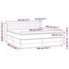 3131094 vidaXL Divan Bed and Mattress Dark Grey 180x200cm Velvet