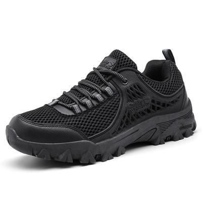 Letnie oddychające i bezzapachowe buty z siateczki męskie podeszwy z wołowej ścięgna wodoodporne i antypoślizgowe buty sportowe duże rozmiary buty dla ojca w średnim wieku podróżne