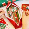 Weihnachtliches Buntstift-Etui mit Reißverschluss Weihnachtsmann Schneemann Große Kapazität Stiftebeutel Schüler Schreibwaren Aufbewahrungstasche