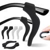 2-60pairs Silicone Anti-slip Ear Hooks Women Men Antiskid Glasses Leg Ear Sleeve Clear Anti-fall Eyewear Holder Accessories