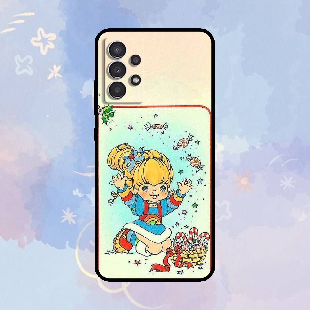 

AAA Cartoon R-Rainbow Brite Phone Case For Samsung Galaxy A73,A72,A71,A70,A53,A52,A51,Others Soft Black Cover Samsung a71 4g