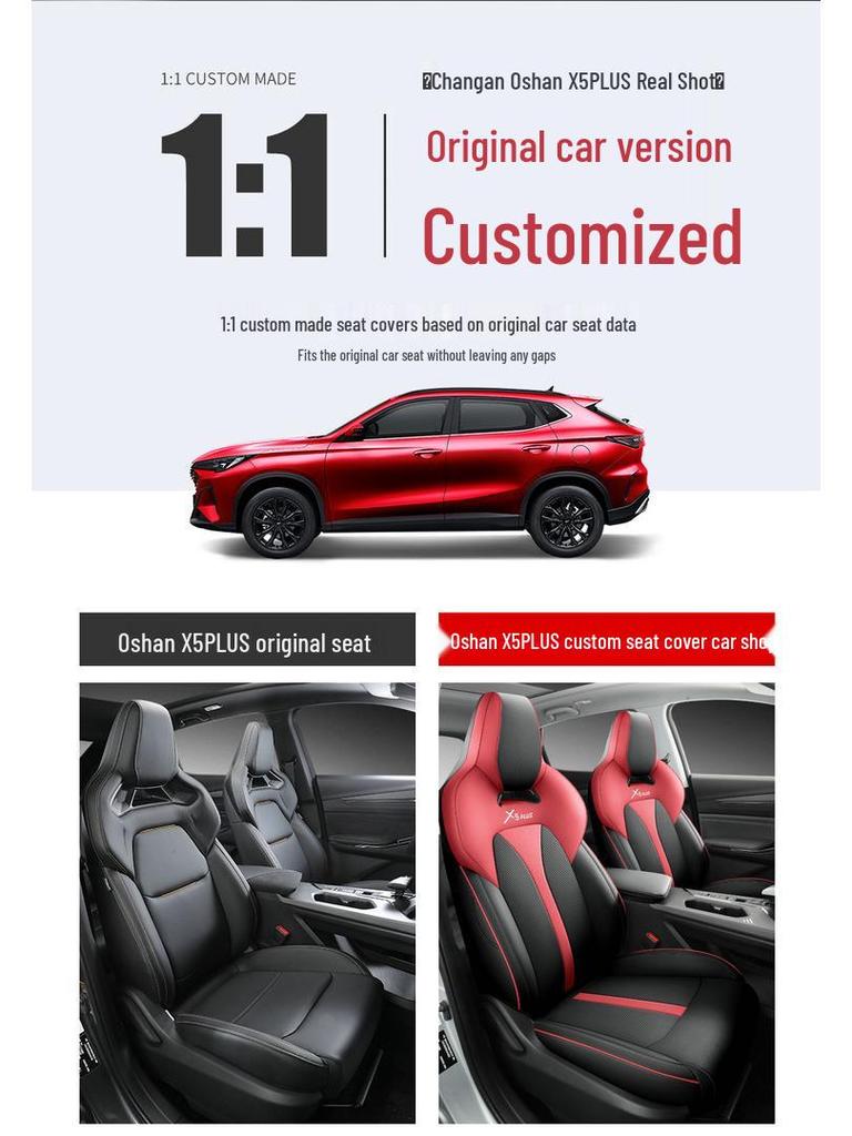 Oshan X5PLUS Car Seat Cushion: 23 Models, Four-Season, Full-Coverage, Five-Seat Custom Fit