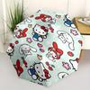 Hello Kitty,Friends Automatic Folding Umbrella-Simple 8-Rib Design, Bright Cartoon Pattern, Durable Iron Frame, Suitable For Travel, Outdoor