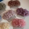 Mist Veil Rose Shadow Hair Comb: Elegant, Stylish Updo Accessory