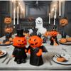 3Pcs/Set Durable Pumpkin Wizard Statue Craft Halloween Devil Decoration  Office Display