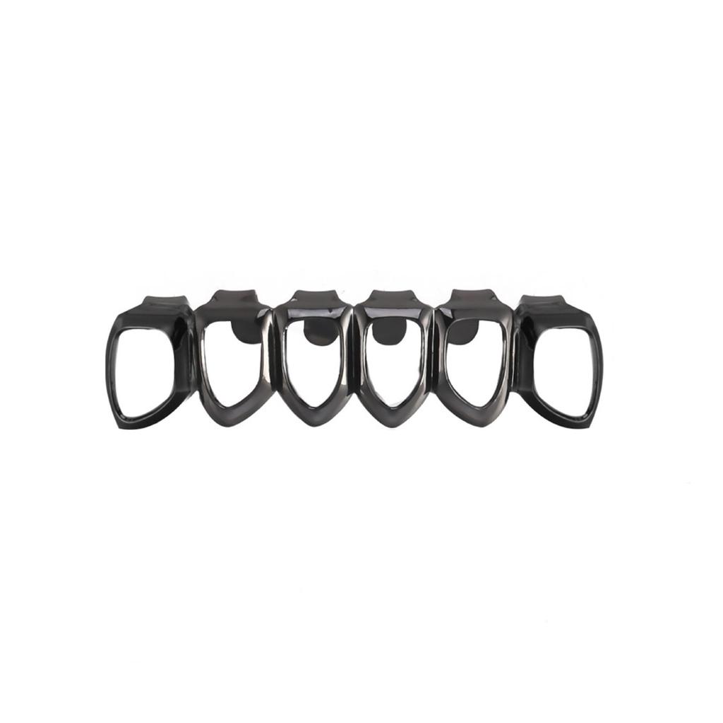 European Six-Tooth & Four-Tooth Hollow Fangs with Flat Teeth Hip Hop Grill Set