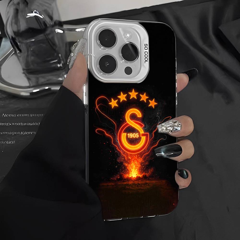 Football Team Galatasaray Color Phone Case For IPhone 17 16 15 14 13 12 11 Pro Max Plus Pro Shell