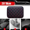 1x Red Car Armrest Pad Cover Center Console Box PU Leather Cushion Mat Accessory