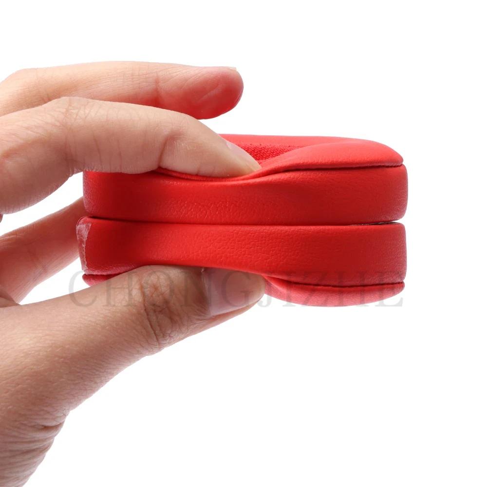 Replacement Protein skin/skin friendly cotton cloth/ Ice gel Memory sponge Earpads for Beats Solo 2 & 3 Wireless Headphones