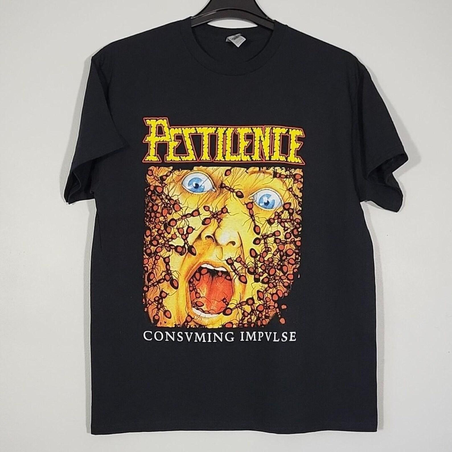 Vintage 1987s Psychedelic Fear Expression Horror Graphic Shirt S-5XL XL