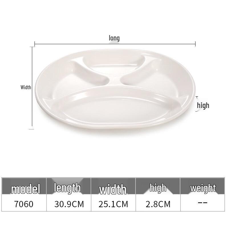 Ru Han Melamine Cafeteria Dinner Plate