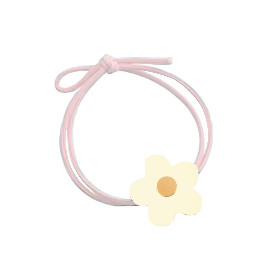 

Colorful Elastic Hair Band Double Layered Flower Stretchy Women Head Accessories