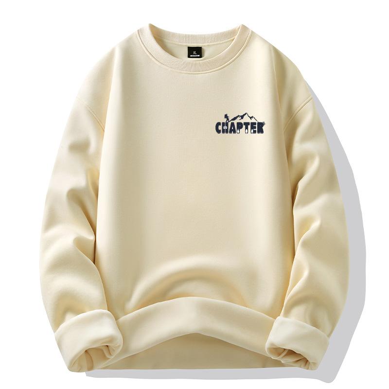 Black padded hooded sweater men's autumn and winter new cotton couple models thickened loose top coat