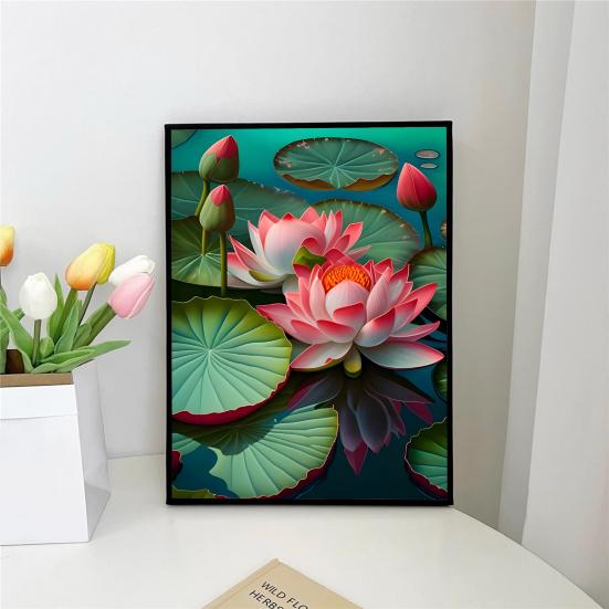 1 Set Rhinestone Painting Kit DIY Exquisite Floral Pattern Rhinestone Picture