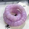 Lucky Bodhi Beaded Bracelets Purple Grape Color Healing Bodhi Bracelet Creative Gift Bangle