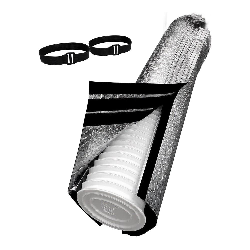 Portable Air Conditioner Hose Cover Exhaust- Pipe Protection Cover With Insulated Aluminum Foil AC Hose Cover