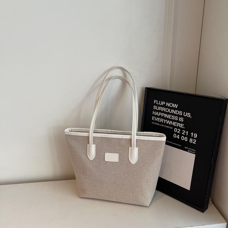 New high-end large-capacity women's bag versatile commuter shoulder underarm bag simple hand-held tote bag