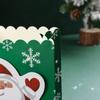 5pcs Christmas Candy Cookies Bowknot Santa Claus Stick Socks Wrapping Packaging Party Supplies