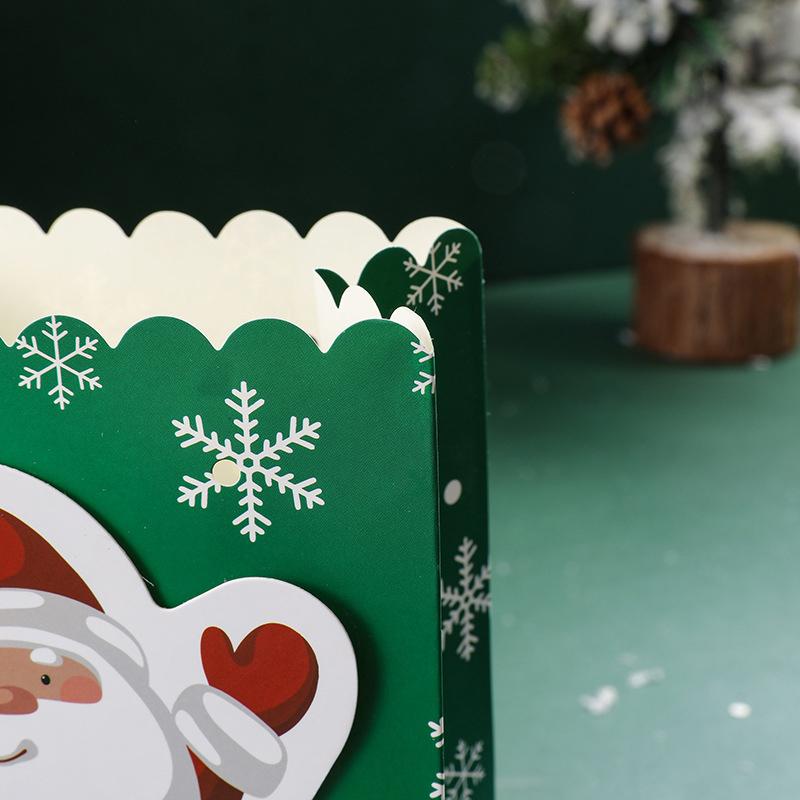 5ks vánoční cukroví sušenky Bowknot Santa Claus Stick Ponožky Balení Balení Party potřeby