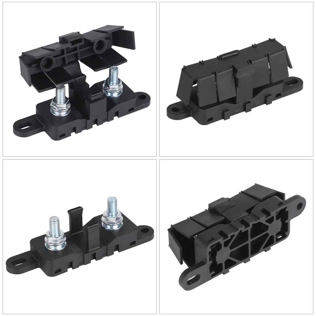 Fuse Holder Block M8 Studs For Marine Boat Automotive 40A-500A 70V Max Cover For MEGA ANL Bolt-On Blade Flat Type Fuse