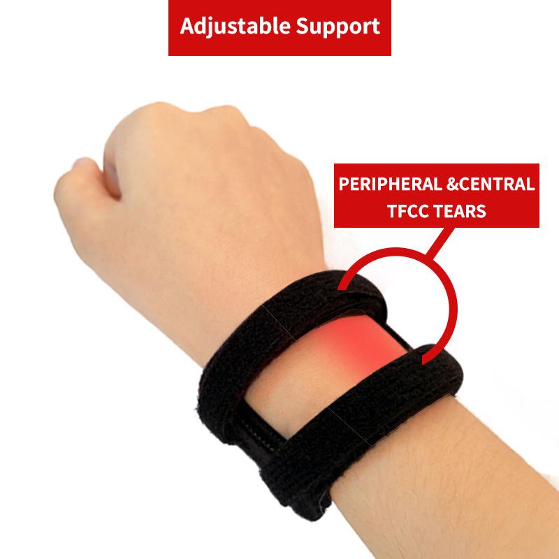 Fascia da Polso Sportiva TFCC con Peso Esposto per Sollevamento Pesi - Supporto Elastico a Compressione per Yoga, Pallacanestro e Fitness