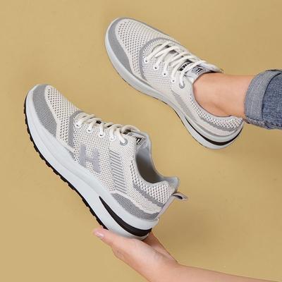 Coconut Women's Shoes Summer Breathable Mesh Shoes Sneakers Hundred Fly Weave Running Pops Board Shoes