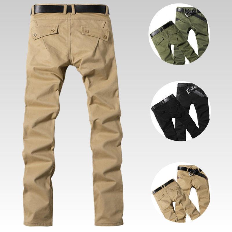 Four Seasons Wear New Men'S Casual Pants Loose Straight Work Pants Military Green Work Pants Men'S Wear Resistant