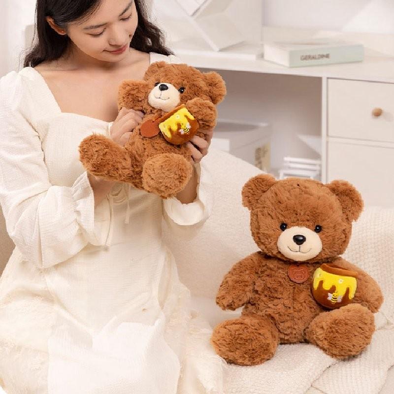 Teddy Honey Pot Bear Plush Toy Dolls Room Decoration Children Gift Christmas