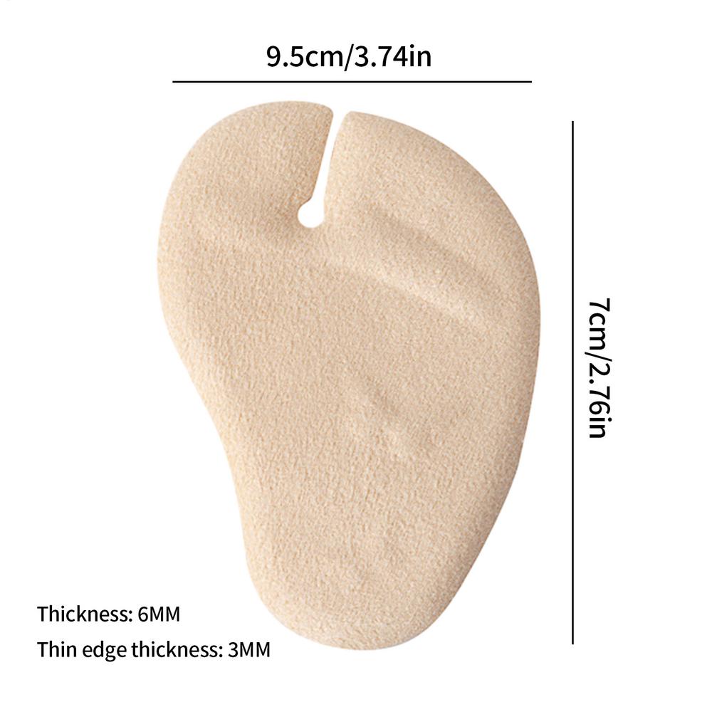 Forefoot Pads for Women,Gel Sandal Cushion Inserts Washable Clear Anti-Slip Thong Sandal Insoles for Outdoor Beach Slippers