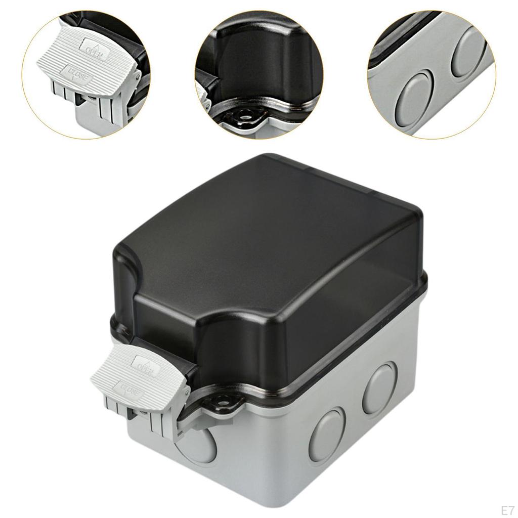 2 Pieces Outdoor Outlet Cover Electrical Box Waterproof Accessory Power Socket for Patio