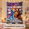 Custom Personalized Tapestry,Five Nights At Freddy’s Print Custom Name Text Wall Art Hanging for Bedroom